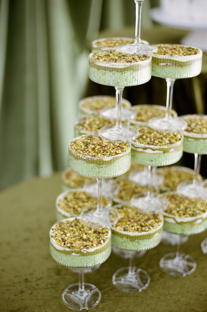 Dessert towers are a popular 2026 wedding trend