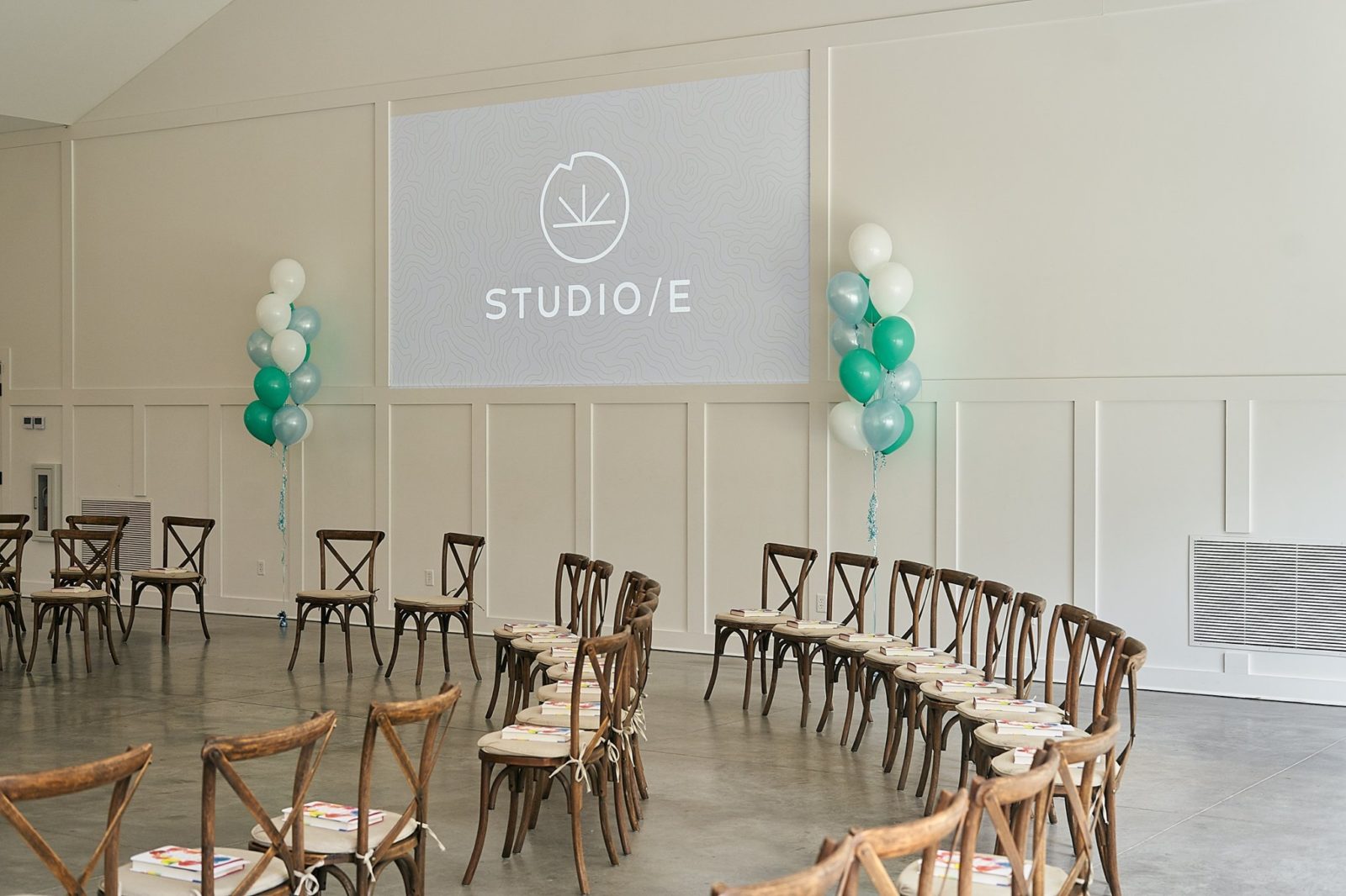 Examples of event branding at The Hutton House