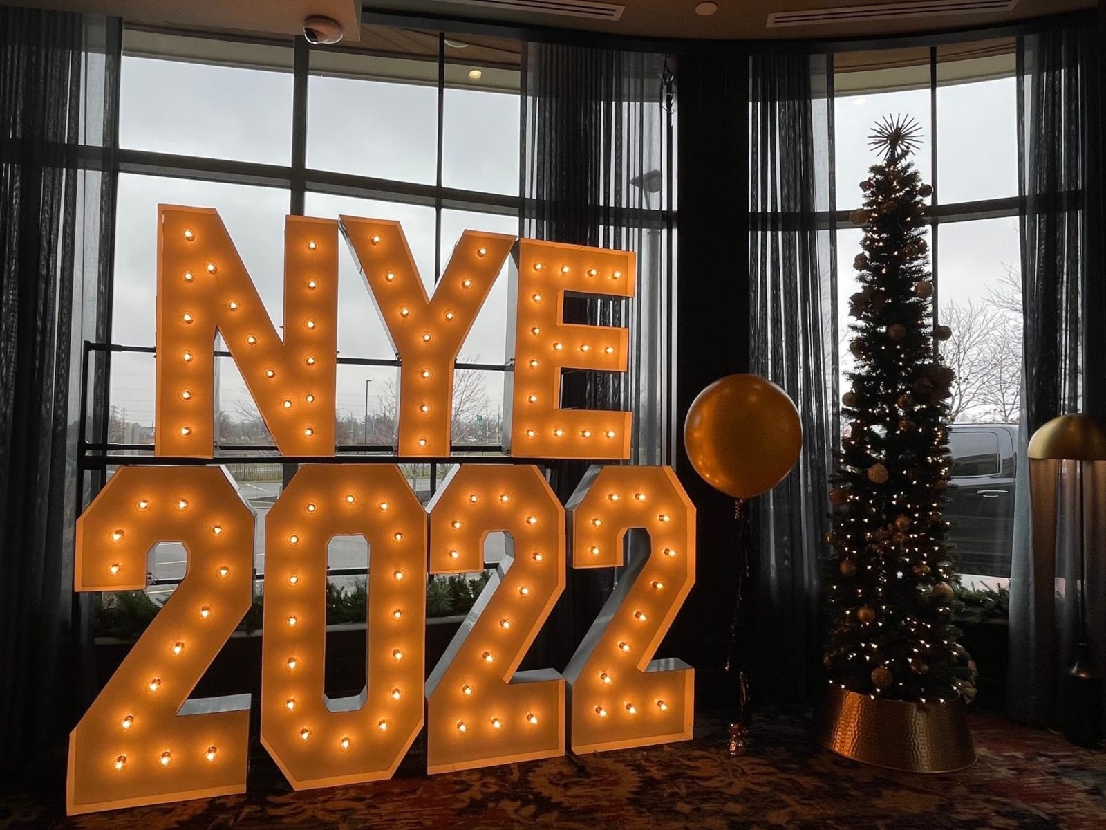 These Alpha-Lit marquee letters are the perfect festive addition to your New Year's Eve celebration