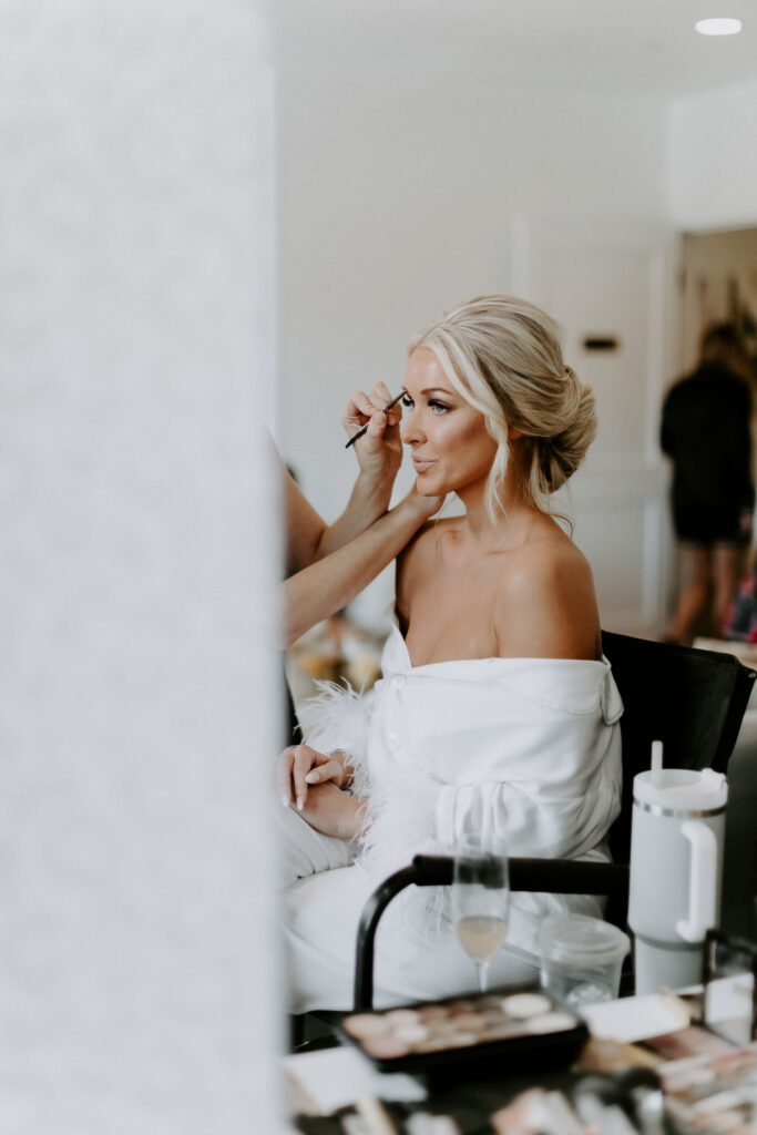 Wedding morning tips for brides getting ready in The Hutton House onsite suites