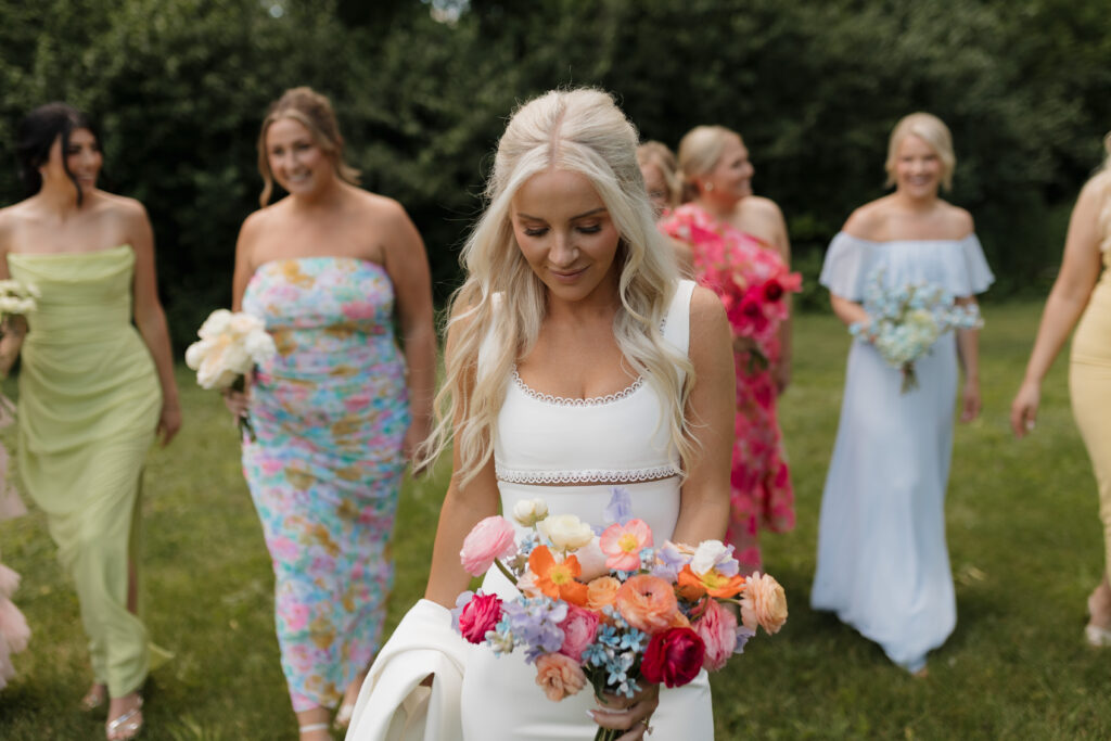 Summer wedding inspiration bridesmaids dresses