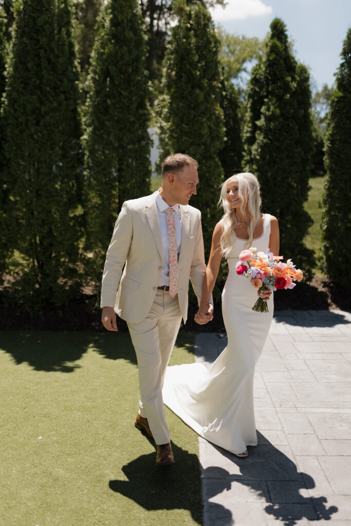 Summer wedding inspiration courtyard photos